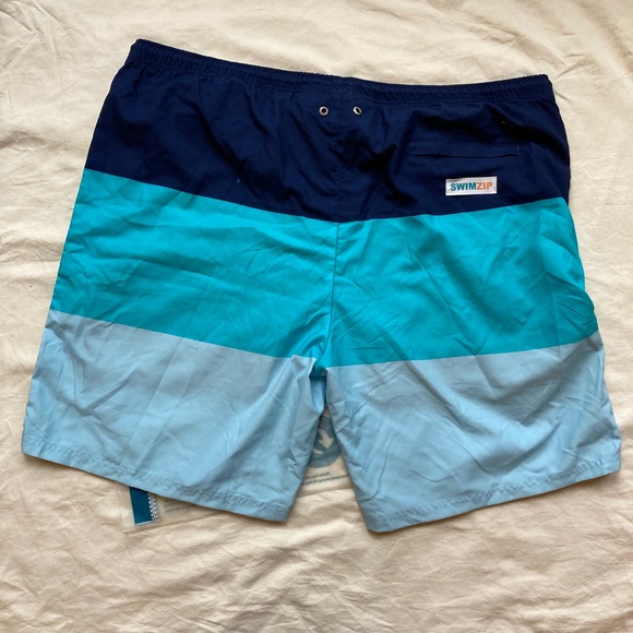 SwimZip Men's 8" Swim Trunks Boxer Brief Liner | "Color Pop" UPF 50 nwt XXXL - Picture 12 of 16